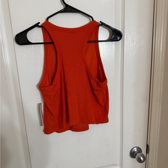 Spiritual Gangster Tori Crop Top Tank Top Large Tigerlily Ribbed High Neck NWT - Picture 6 of 8